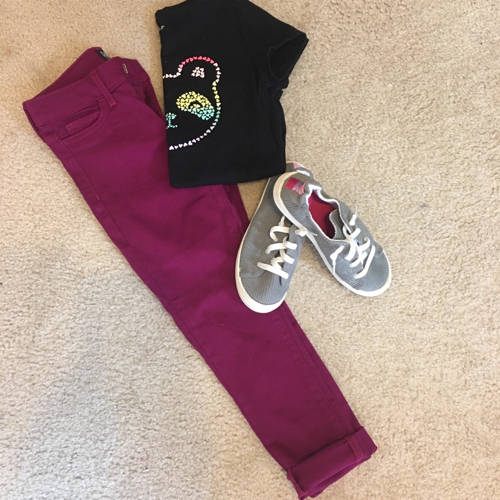 Kids Magenta GAP Skinny Jeans